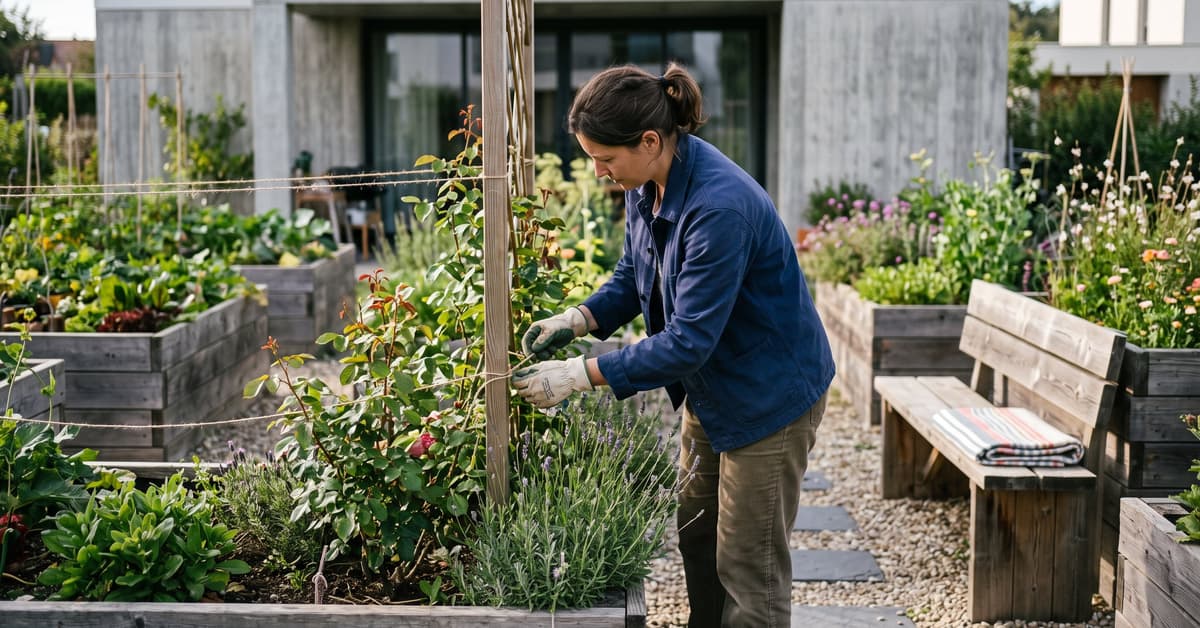 Idées déco jardin : extérieur aménagé avec plantes, mobilier et accessoires pour un espace élégant