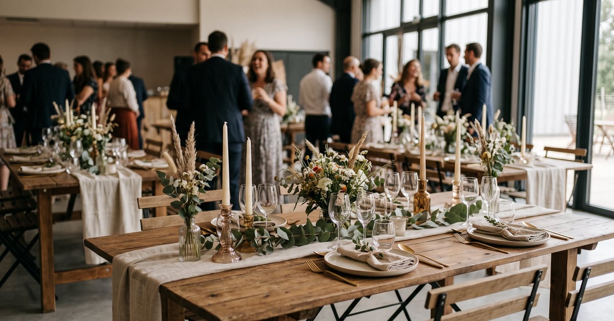 Idées déco mariage élégantes pour sublimer une salle de réception avec style et budget maîtrisé