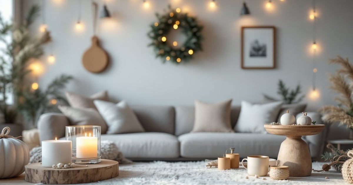Idées décoration Noël extérieur : façade illuminée avec guirlandes et couronnes festives