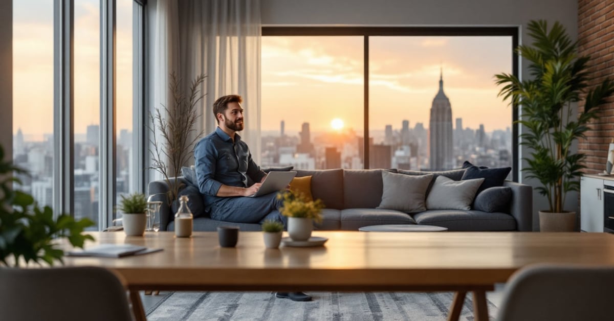 Petit appartement bien organisé avec rangements intelligents pour optimiser un petit espace